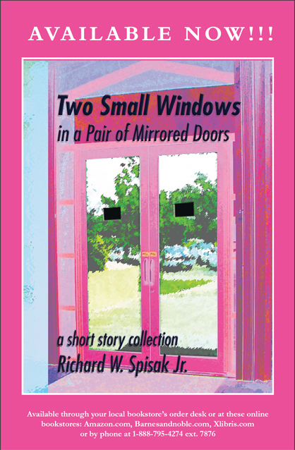Two Small Windows in a pair of Mirrored Doors - by Rick Spisak
